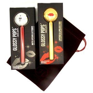 Glossy Pops Bundle Big Apple Lipstick Lipgloss Duo Cherry Pie Lipstain Primer